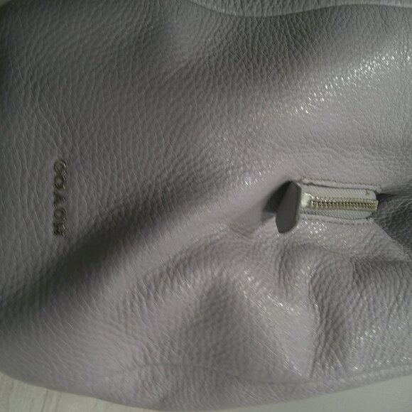 Coach Madison Phoebe Soft Pebbled Gray Minimalist Leather shoulder bag | Purse - Picture 10 of 16